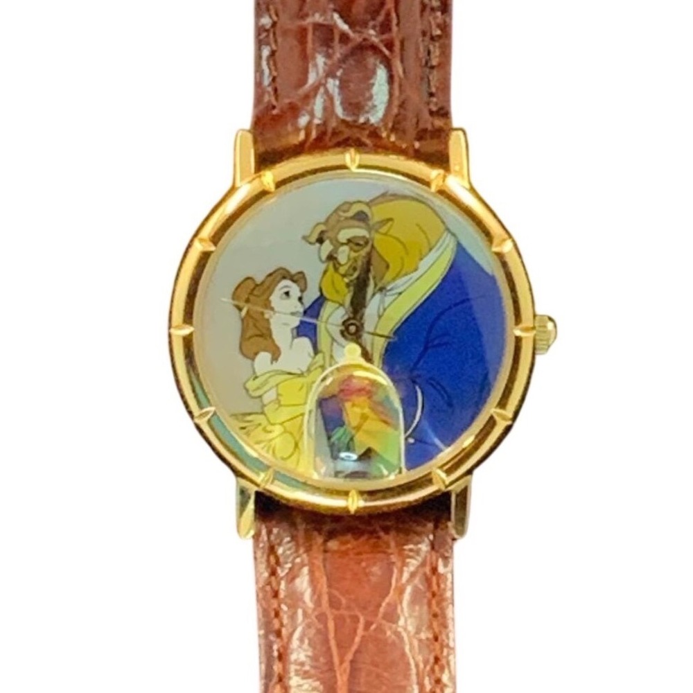 Vintage Fossil Beauty and‎ the Beast DS-200 Leather Brown 34mm